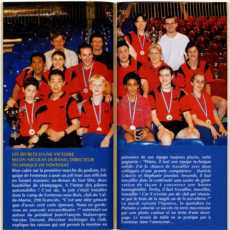 2003 — 1er club de France, « les secrets d'une victoire »