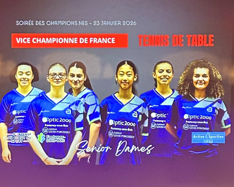 2025 — l'équipe 2 Dames vice-championne de France de Nationale 2
