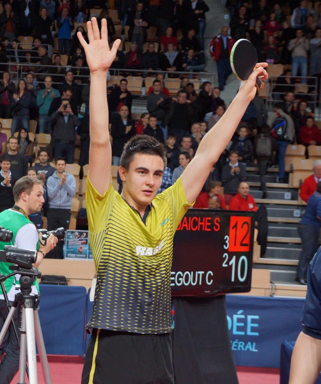 Stéphane Ouaiche, formé à l'USFTT, champion de France en simple messieurs