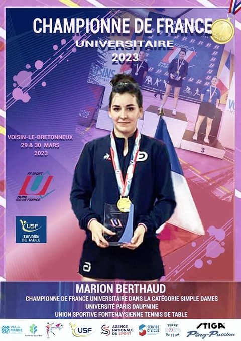 Marion — Championne universitaire (2023)