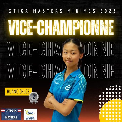 Chloé — Argent Stiga Masters minimes (2023) Chloé — Argent Stiga Masters minimes (2023)