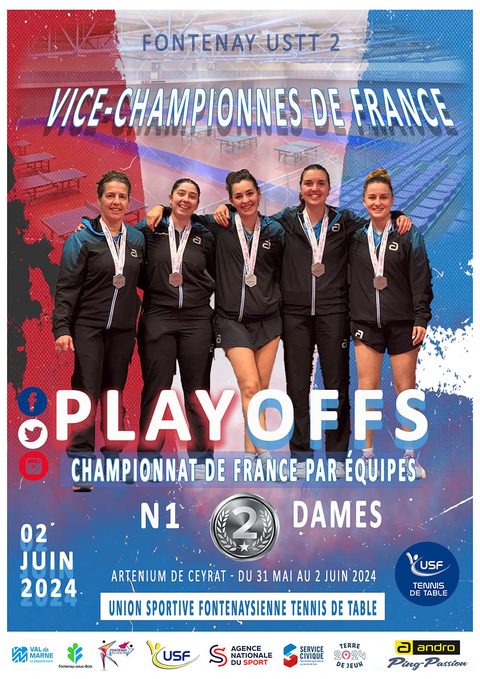 USFTT — Vice championnes de France Nationale 1 (2024)