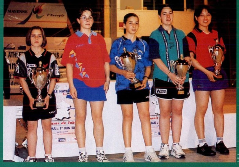 2003 — podium du Challenge national Bernard Jeu (France Tennis de Table)