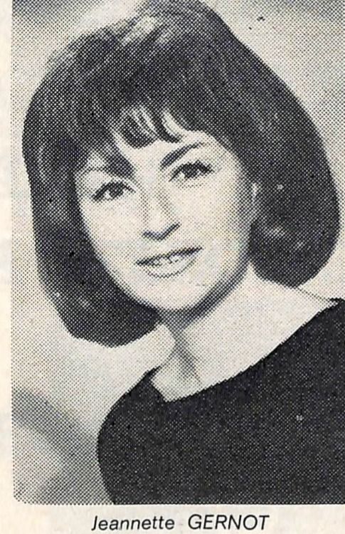 1965 — Jeannette Gernot (France Tennis de Table n°204) 1965 — Jeannette Gernot (France Tennis de Table n°204)