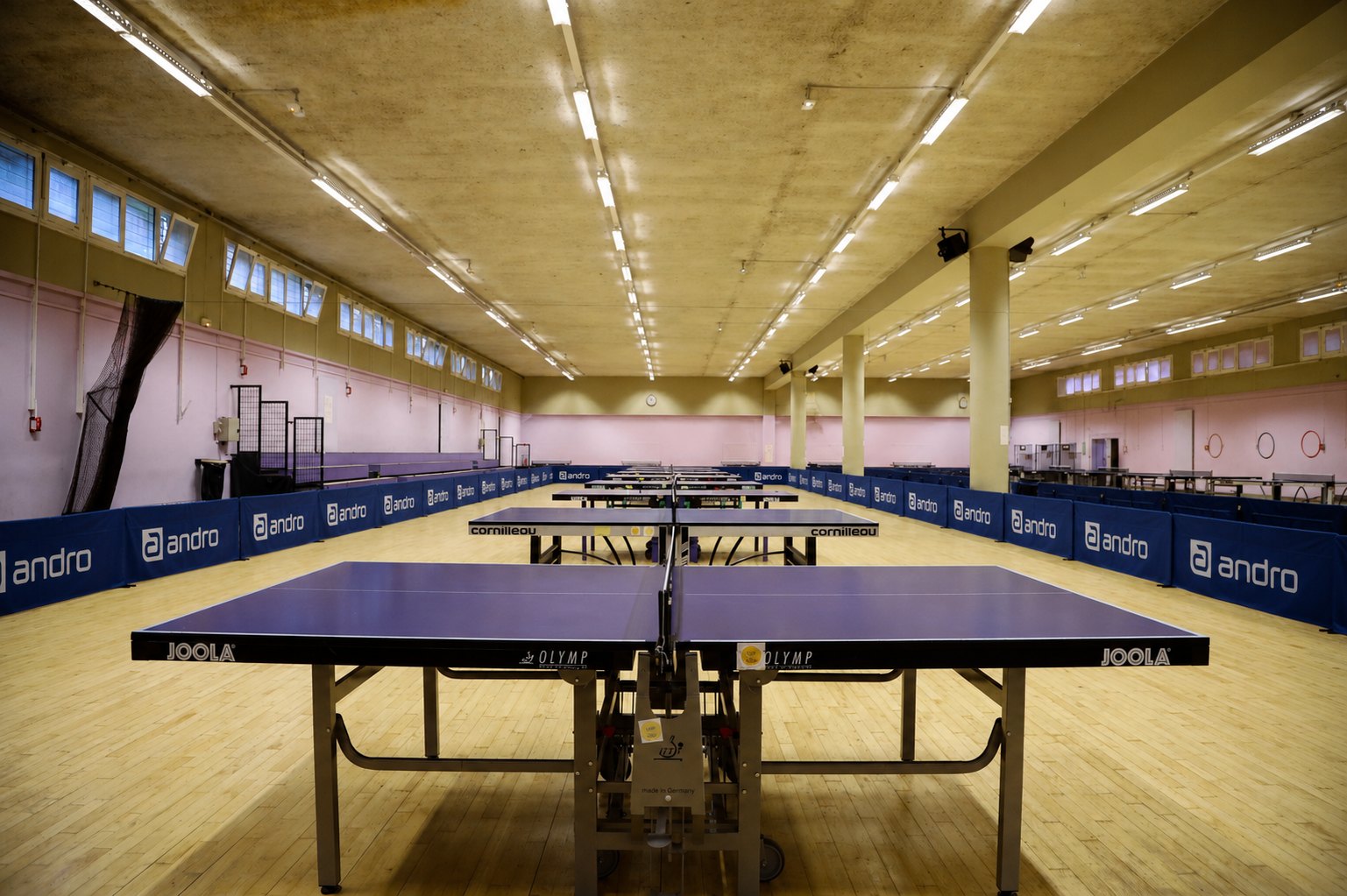 La salle Decaudain en configuration compétition